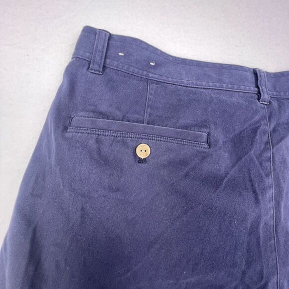 Coast Dock Shorts Men’s 38 Navy Blue Flat Front Chino Boating Fishing Nautical - Picture 9 of 15